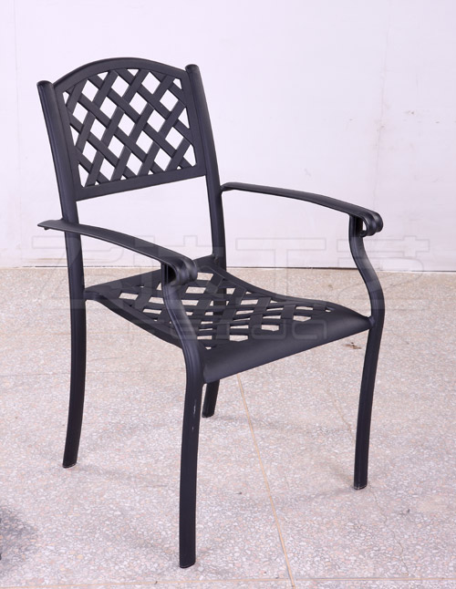 型材网格单人椅
